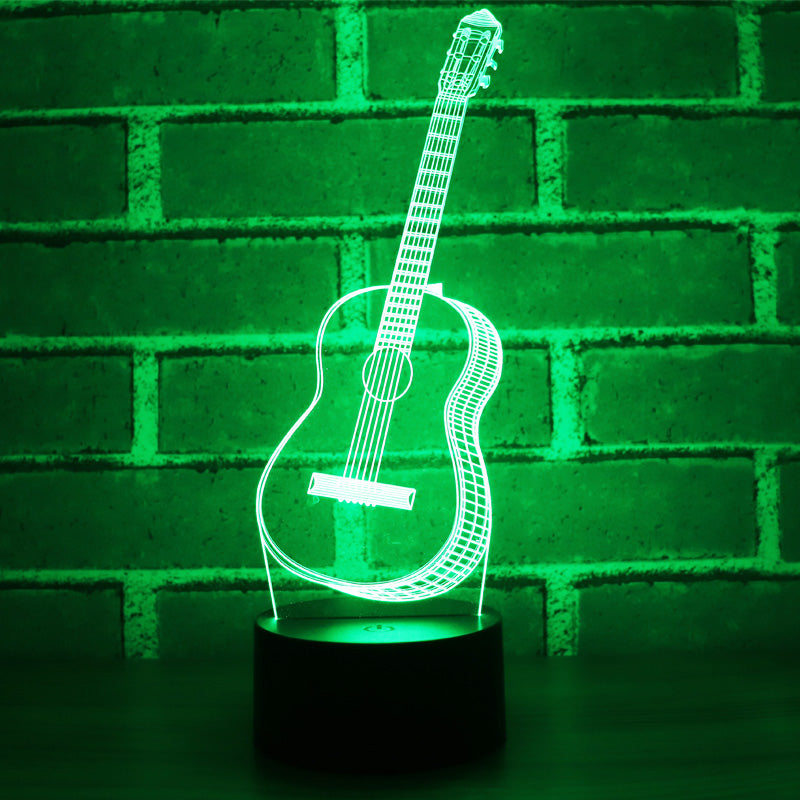 Guitar colorful 3D night light