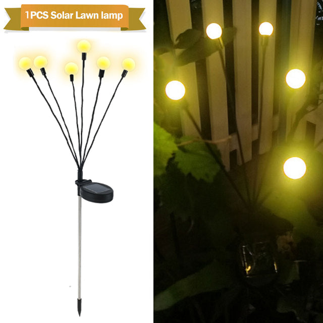 Simulation Firefly Solar Light Outdoor Garden Decoration